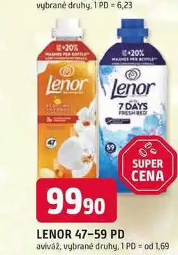 Trefa LENOR 47-59 PD aviváž, vybrané druhy nabídka