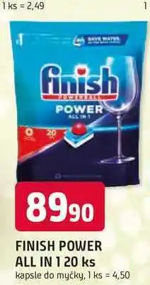 Trefa FINISH POWER ALL IN 120 ks kapsle do myčky nabídka