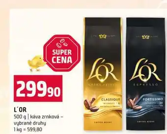 Terno L'OR 500 g káva zrnková vybrané druhy nabídka