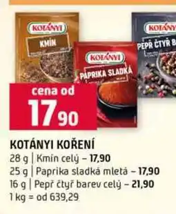 Terno KOTÁNYI KOŘENÍ nabídka
