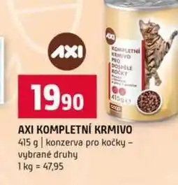 Terno AXI KOMPLETNÍ KRMIVO 415 g konzerva pro kočky vybrané druhy nabídka