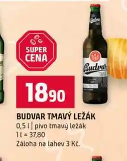 Terno BUDVAR TMAVÝ LEŽÁK 0,5l pivo tmavý ležák nabídka