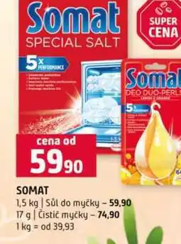 Terno Somat 1,5 kg Sůl do myčky 17 g Čistič myčky nabídka