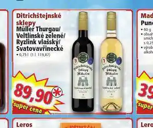 Norma Víno ditrichštejnské sklepy nabídka