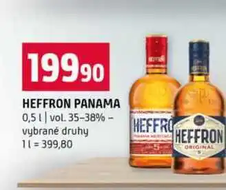 Terno HEFFRON PANAMA 0,5l vol. 35-38% vybrané druhy nabídka