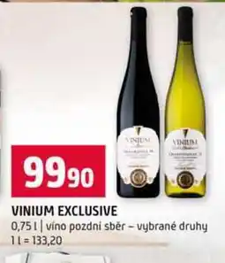 Terno VINIUM EXCLUSIVE 0,75l vino pozdní sběr vybrané druhy nabídka
