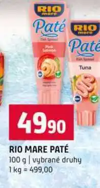 Terno RIO MARE PATÉ 100 g vybrané druhy nabídka