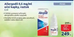 Benu Allergodil 0,5 mg/ml oční kapky, roztok nabídka