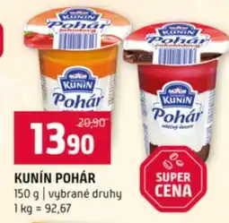 Terno Kunín Pohár nabídka