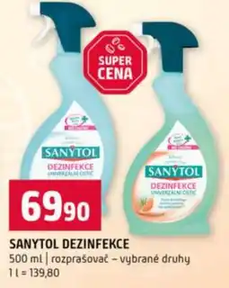 Terno Sanytol dezinfekce nabídka