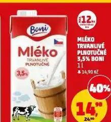 Penny Market Mléko trvanlivé plnotučné nabídka