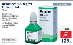 Benu Betadine® 100 mg/ml kožní roztok nabídka