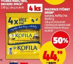 Penny Market Banány v čokoládě orion nabídka