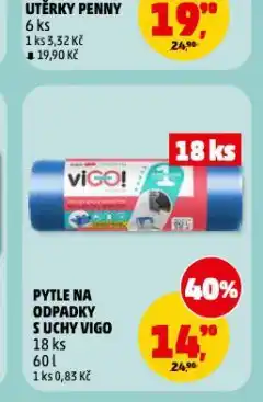Penny Market Vigo pytle na odpad nabídka