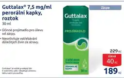 Benu GuttalaxⓇ 7,5 mg/ml perorální kapky, roztok nabídka