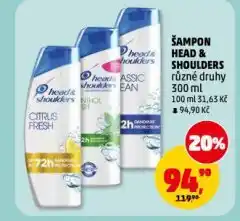 Penny Market Head & shoulders šampon na vlasy nabídka