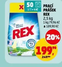 Penny Market Rex prací prášek nabídka