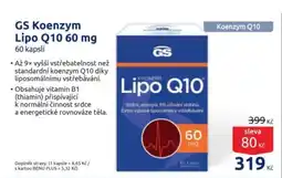 Benu GS Koenzym Lipo Q10 nabídka
