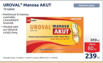 Benu UROVAL® Manosa AKUT nabídka