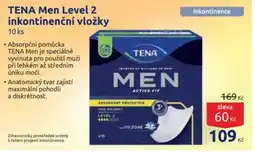 Benu TENA Men Level 2 inkontinenční vložky nabídka