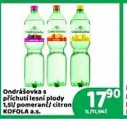 Brněnka Ondrášovka s příchutí lesní plody / pomeranč/ citron nabídka