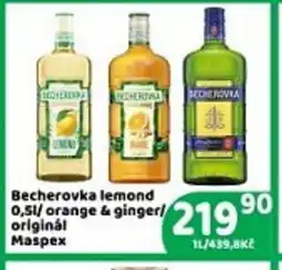 Brněnka Becherovka lemond / orange & ginger/ originál nabídka