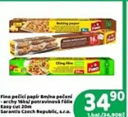 Brněnka Fino pečící papír nabídka