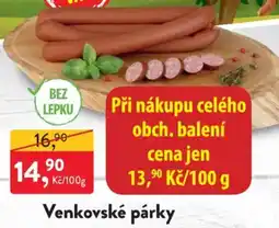 MP Krásno Venkovské párky nabídka