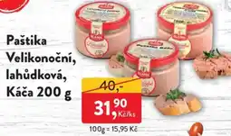 MP Krásno Paštika Velikonoční, lahůdková, Káča nabídka