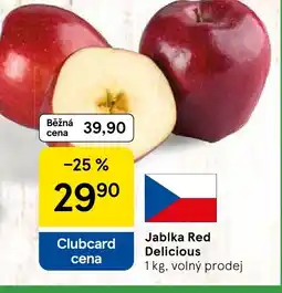 Tesco Jablka Red Delicious nabídka