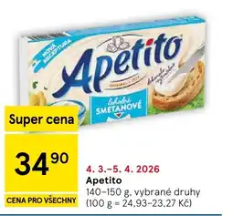 Tesco Apetito nabídka