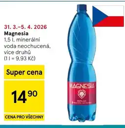 Tesco Magnesia nabídka