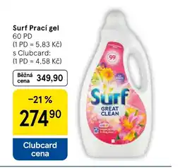 Tesco Surf Prací gel nabídka