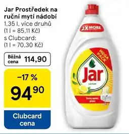 Tesco Jar Prostředek na ruční mytí nádobí nabídka