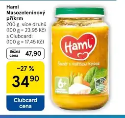 Tesco Hami Masozeleninový příkrm nabídka