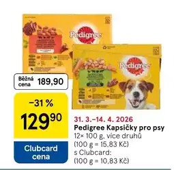 Tesco Pedigree Kapsičky pro psy nabídka
