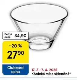 Tesco Kónická mísa skleněná nabídka