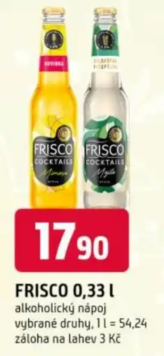 Trefa FRISCO alkoholický nápoj nabídka