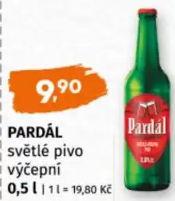 Terno PARDÁL světlé pivo výčepní nabídka