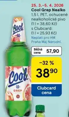 Tesco Cool Grep nealko nabídka
