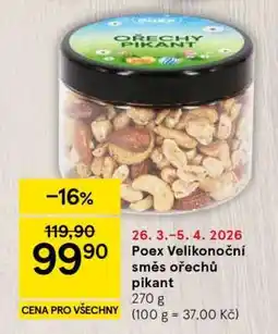 Tesco Poex Velikonoční směs ořechů pikant nabídka