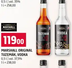 Terno Marshall original tuzemák, vodka nabídka