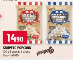Terno Křupeto popcorn nabídka