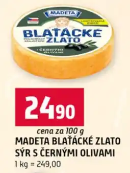 Terno Madeta blaťácké zlato sýr s černými olivami nabídka