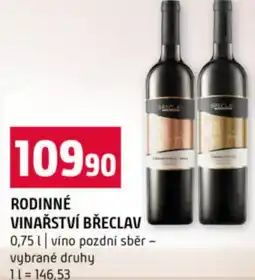 Terno Rodinné vinařství břeclav nabídka