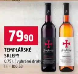 Terno Templářské sklepy nabídka