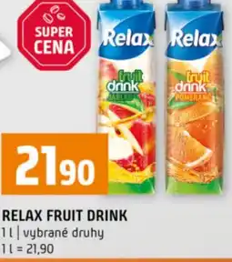 Terno Relax fruit drink nabídka