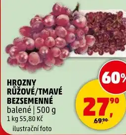 Penny Market Hrozny růžové/tmavé bezsemenné nabídka