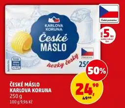 Penny Market České máslo karlova koruna nabídka