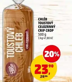 Penny Market Chléb toustový celozrnný crip crop nabídka